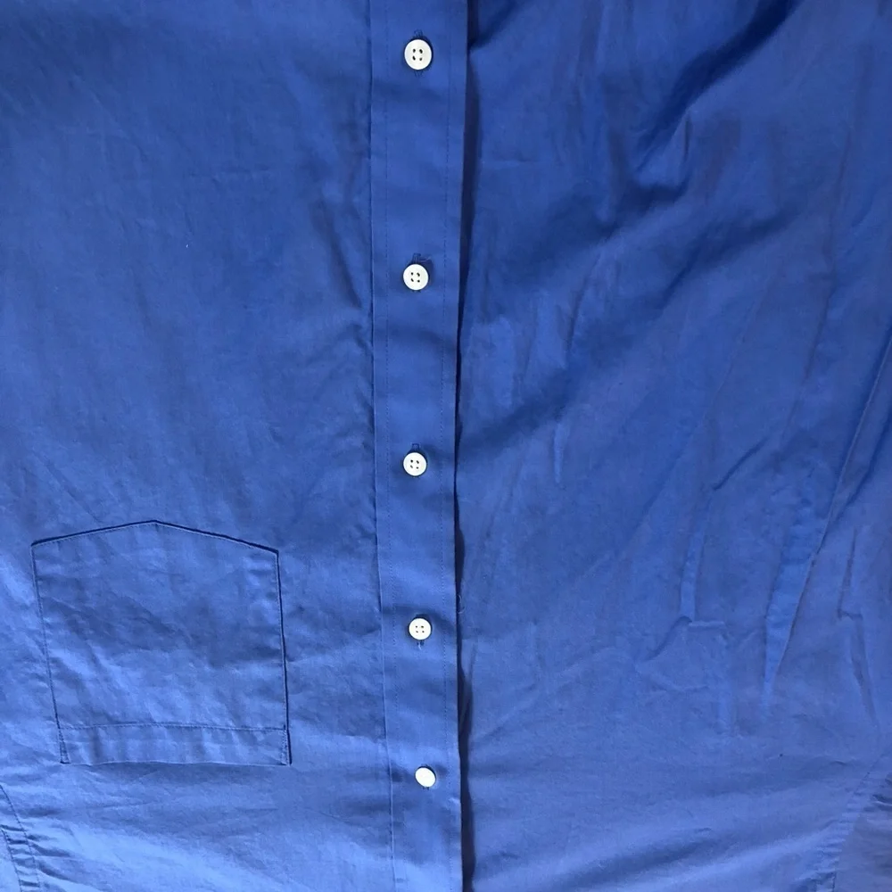 Donald J Trump Blue Men's Shirt with White Collar